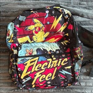 Electric Family Pikachu Graphic Backpack